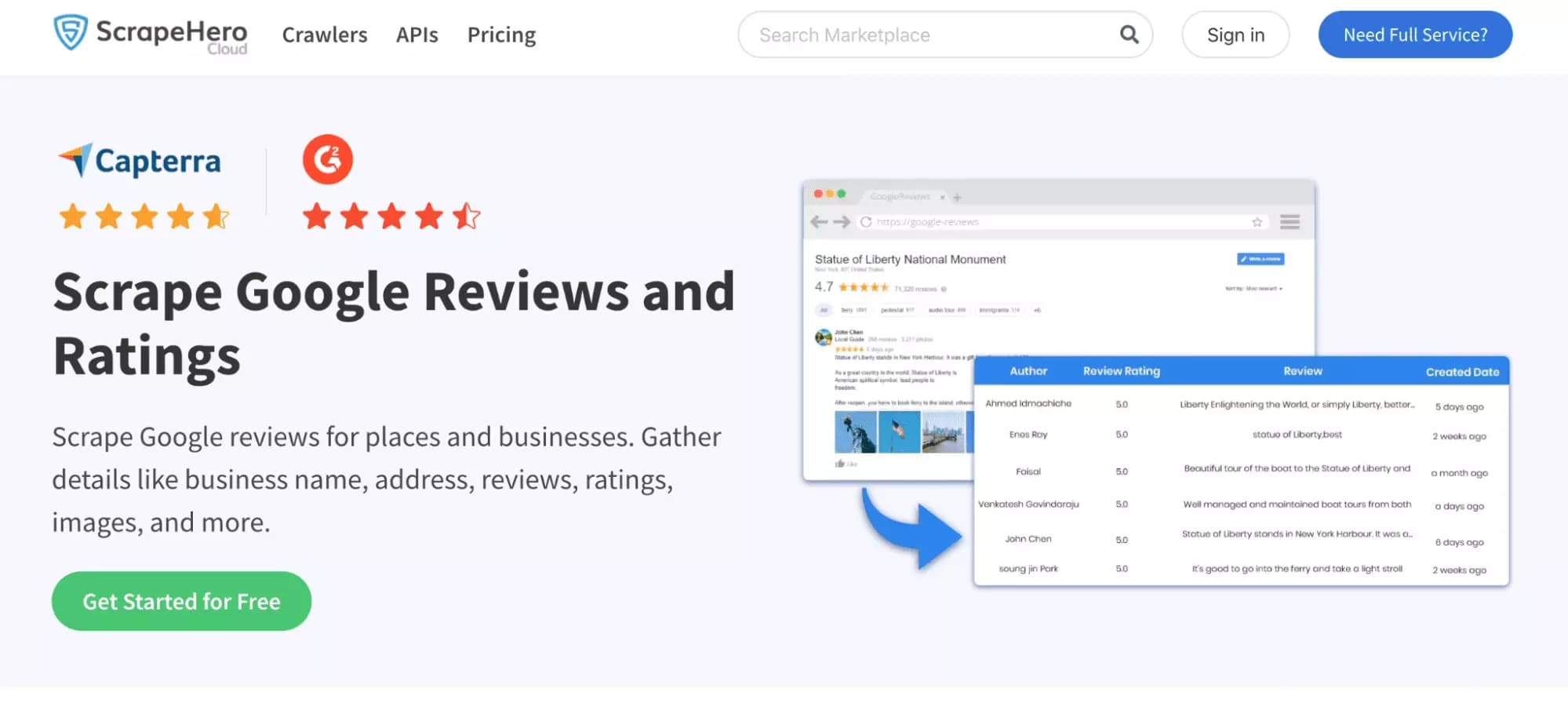 google maps reviews scraper scrapehero product page - image31.png