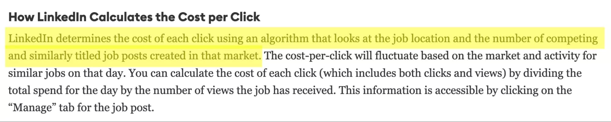 how linkedin calculates cost per click on linkedin job post according to forbes - image12.png