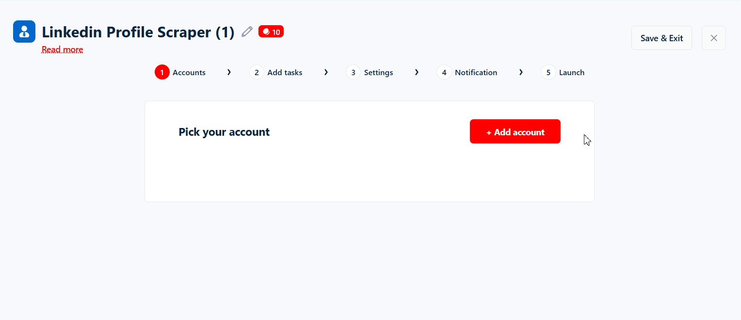 How to scrape LinkedIn Profiles safely and at scale with Lobstr.io? - Step 2: Sync your LinkedIn account image13