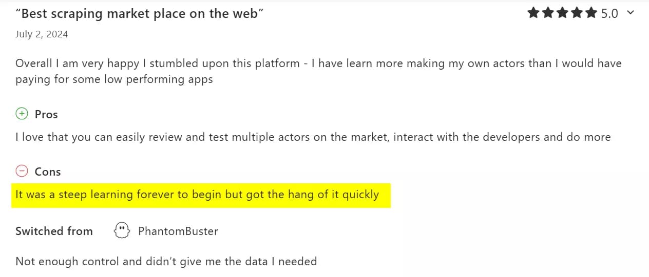 Why do you need an Apify alternative? image5