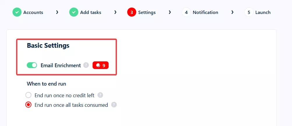Export LinkedIn connections through Sales Navigator with verified emails - Step 2: Setup image16