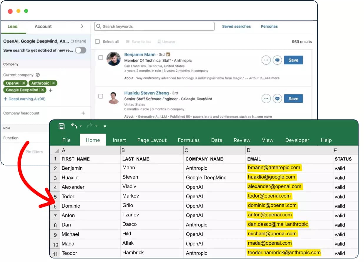 Are there any other ways to access Sales Navigator data via API? - 2. 3rd-party Sales Navigator APIs image19