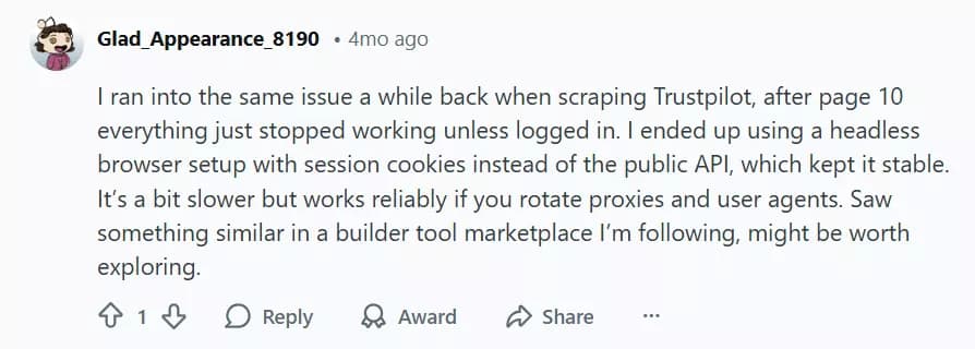 2 ways to scrape Trustpilot reviews - Build your own scraper