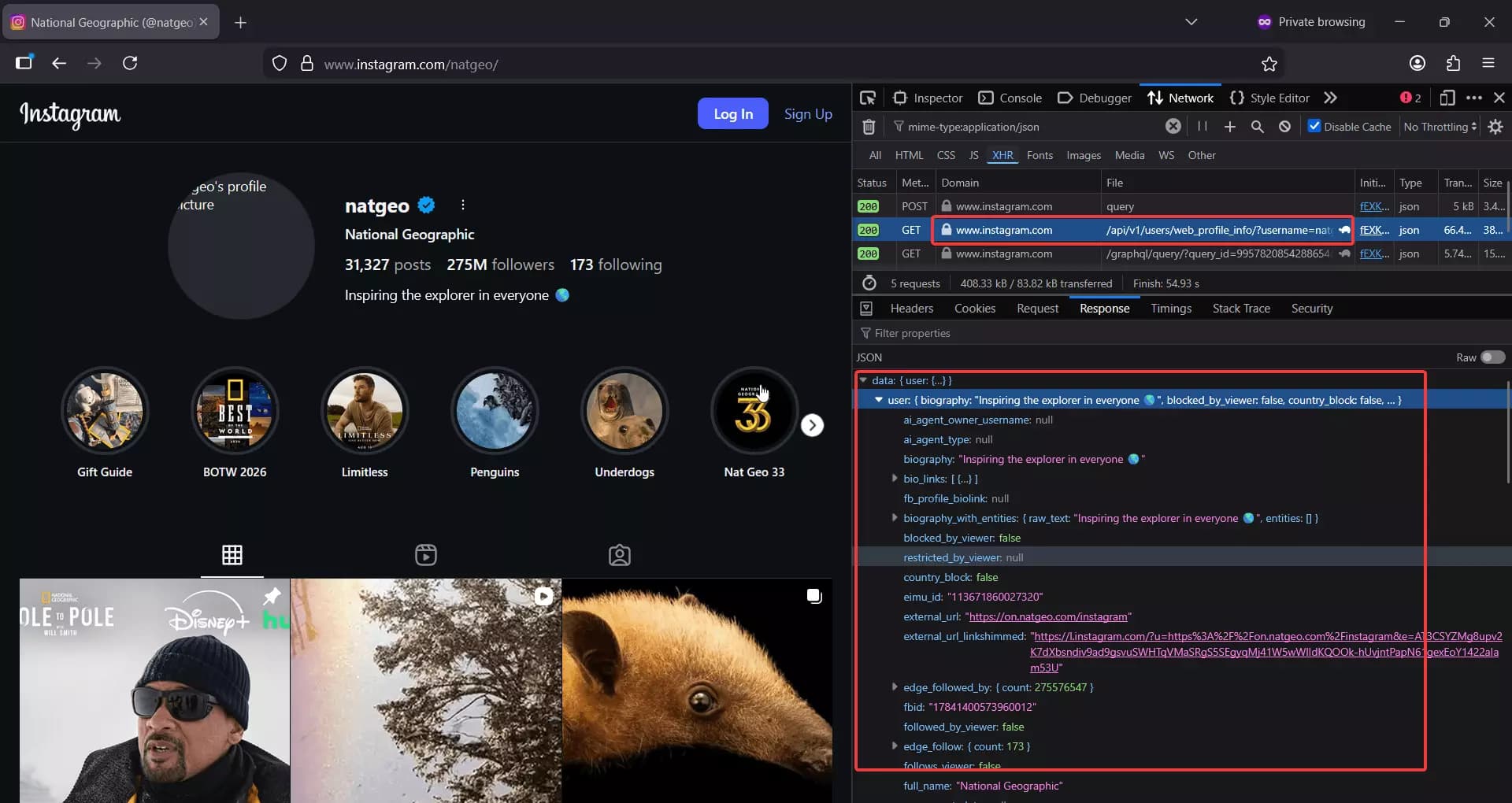 2 ways of scraping Instagram profiles - Building your own scraper image8