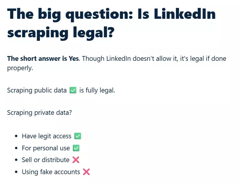 Is It Legal to Export LinkedIn Data in 2025?