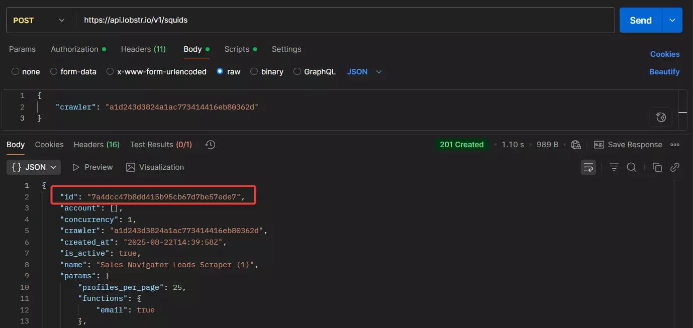 Best Sales Navigator APIs for data collection at scale - Create Squid image27