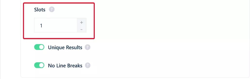 lobstr.io Slots concurrency setting to adjust scraping speed