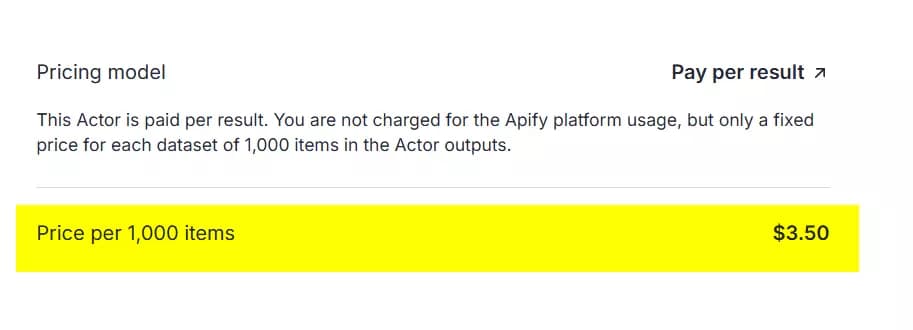 4 Good Apify Alternatives for No-Code Scraping - Pricing image26