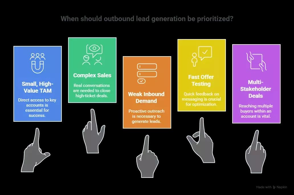 What is outbound lead generation? - When Outbound Lead Generation performs best?