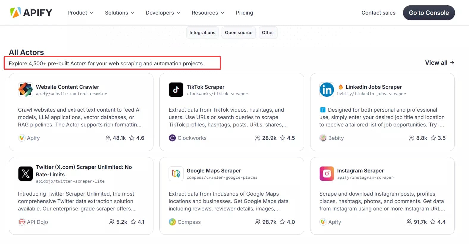 Why do you need an Apify alternative? image3
