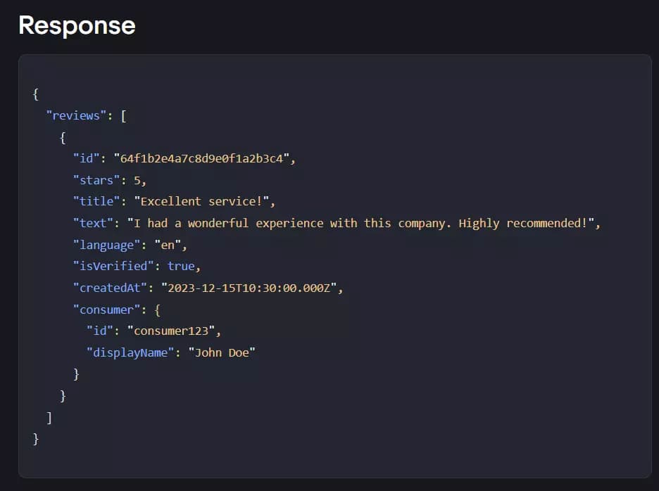 Does Trustpilot offer an official API? - What about Trustpilot Data Solutions? image5