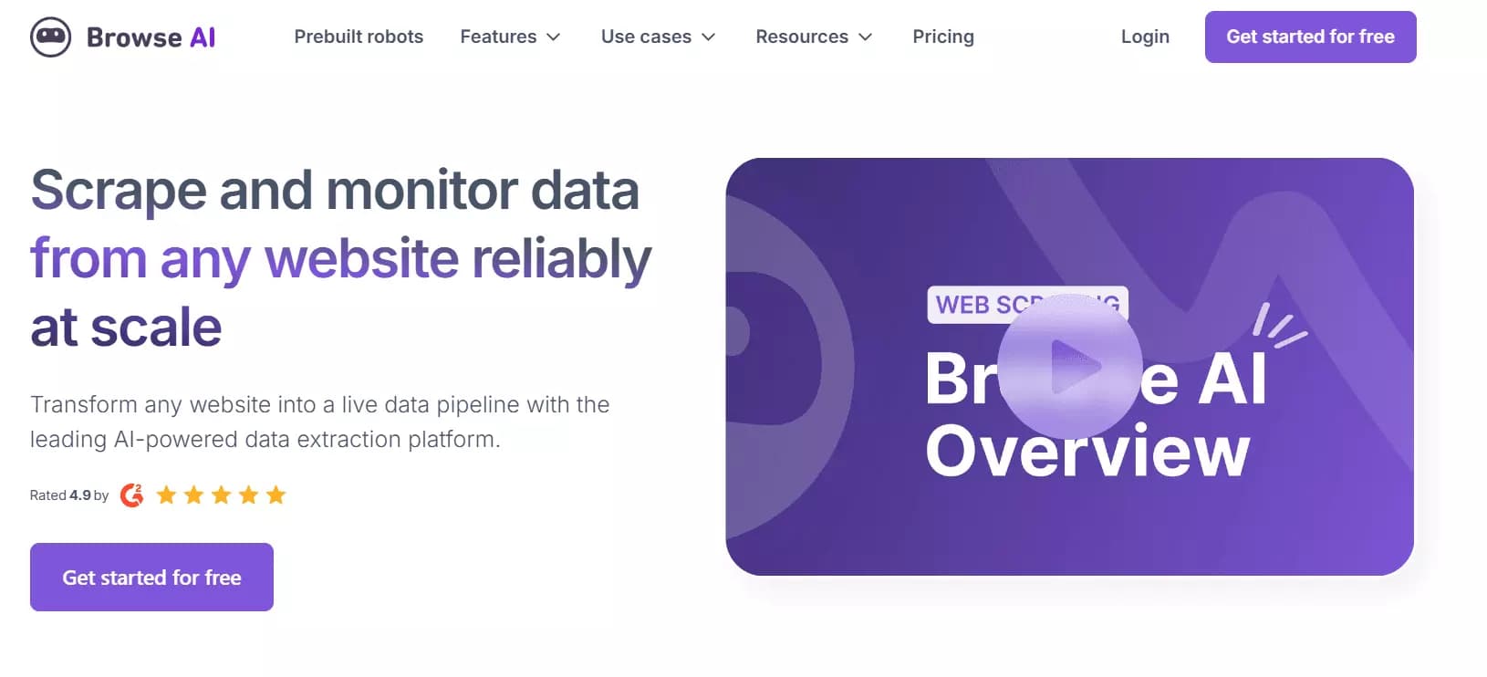 4 Good Apify Alternatives for No-Code Scraping - 4. Browse AI