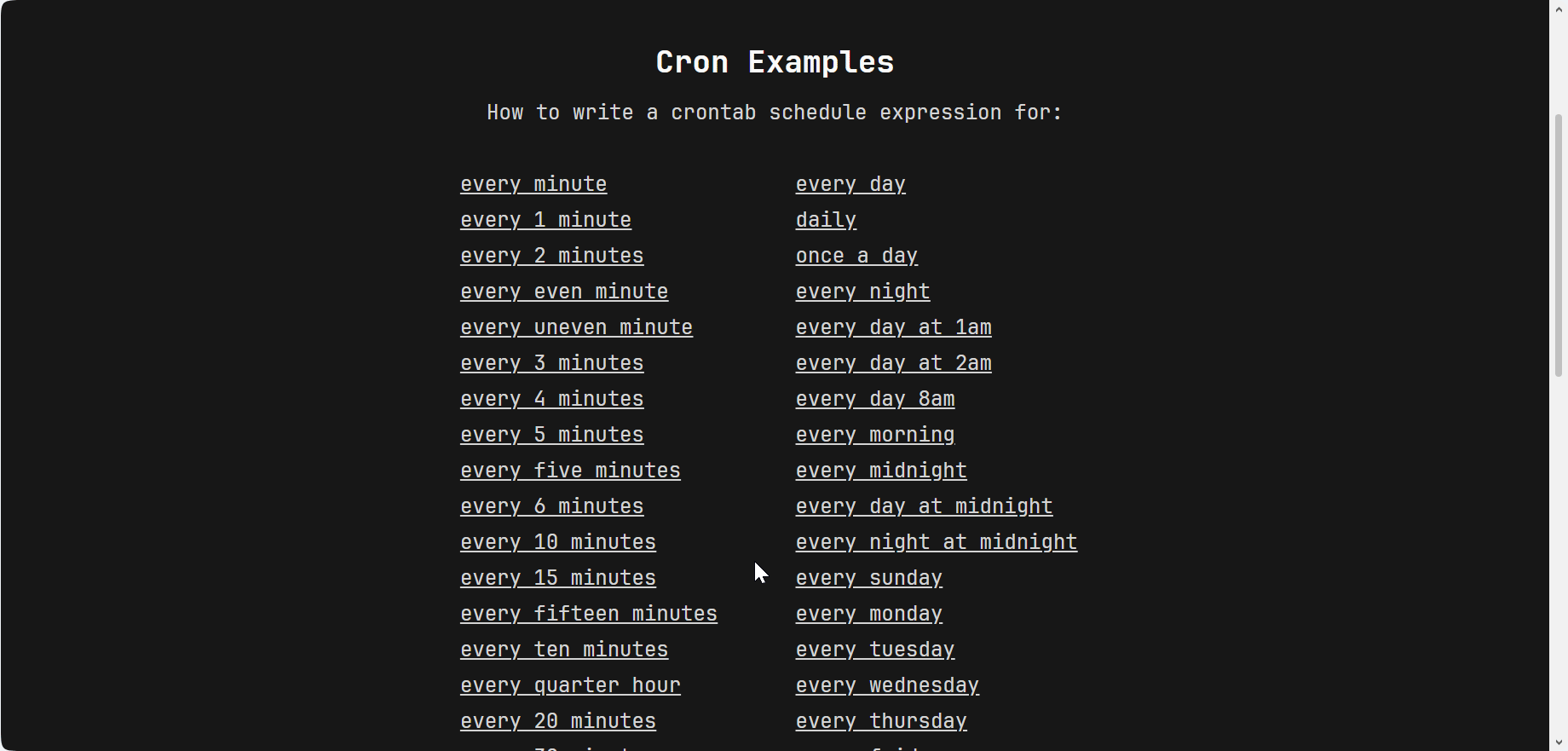 Apify Cron scheduling demo