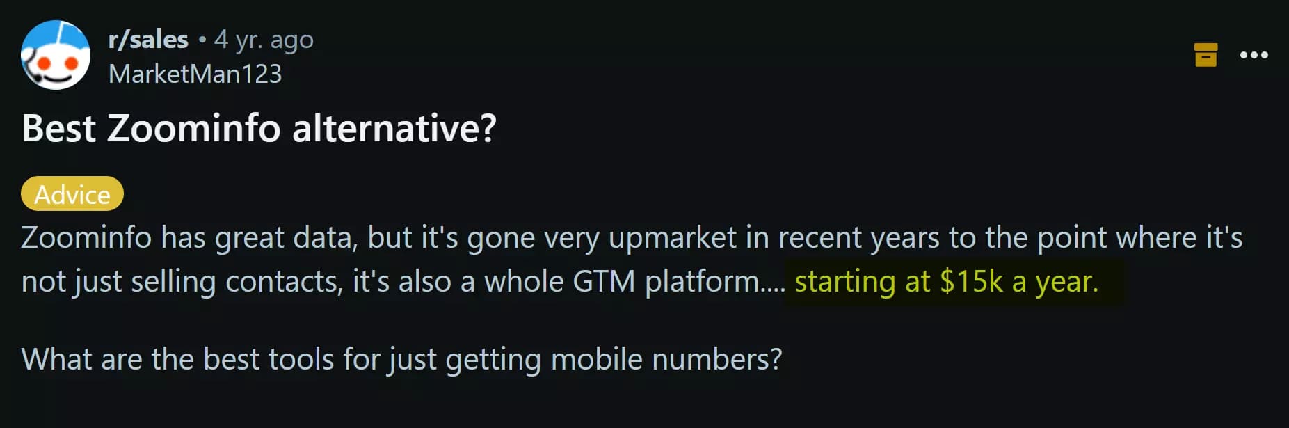 What is ZoomInfo? - 1. Extremely expensive pricing