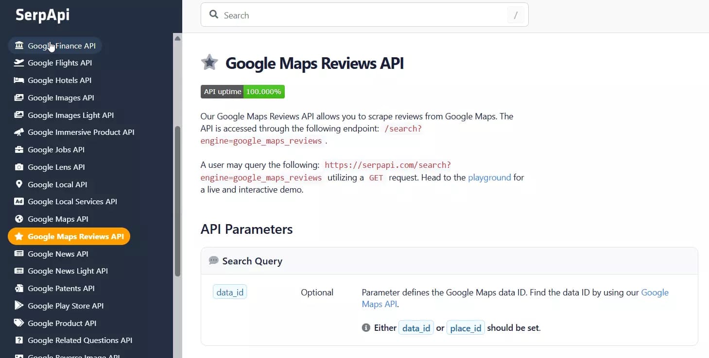 Best synchronous Google Reviews APIs - SerpAPI