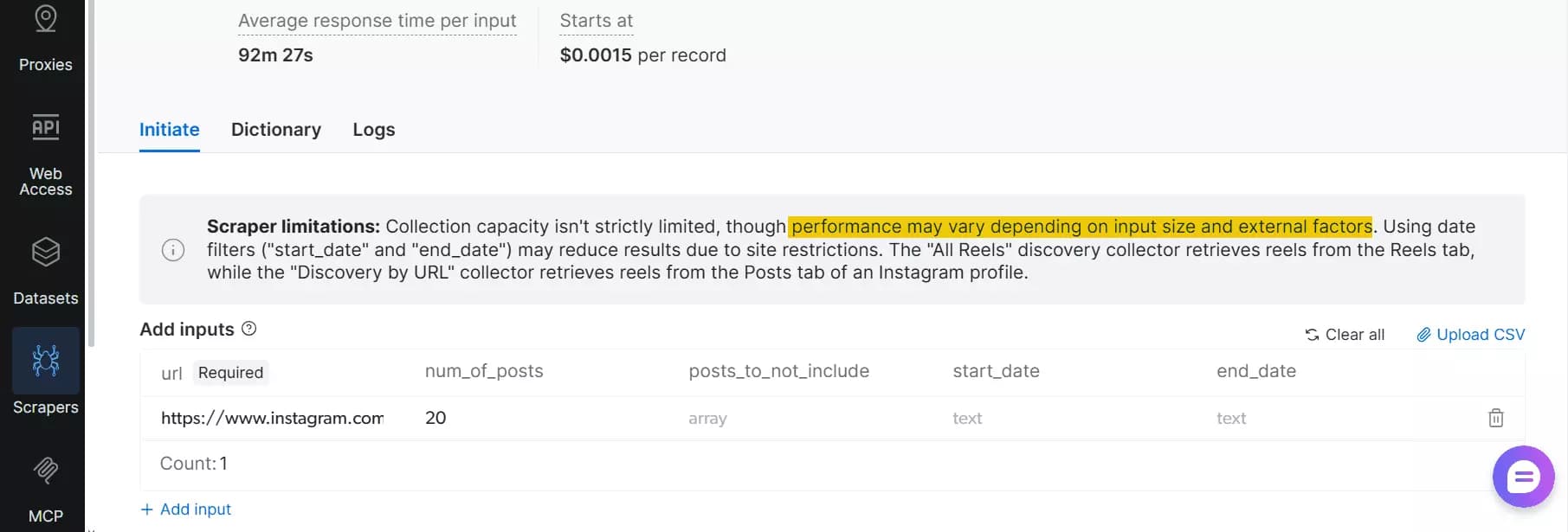 Bright Data scalability inconsistency reports