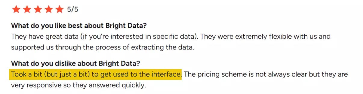 Bright Data manual trigger interface
