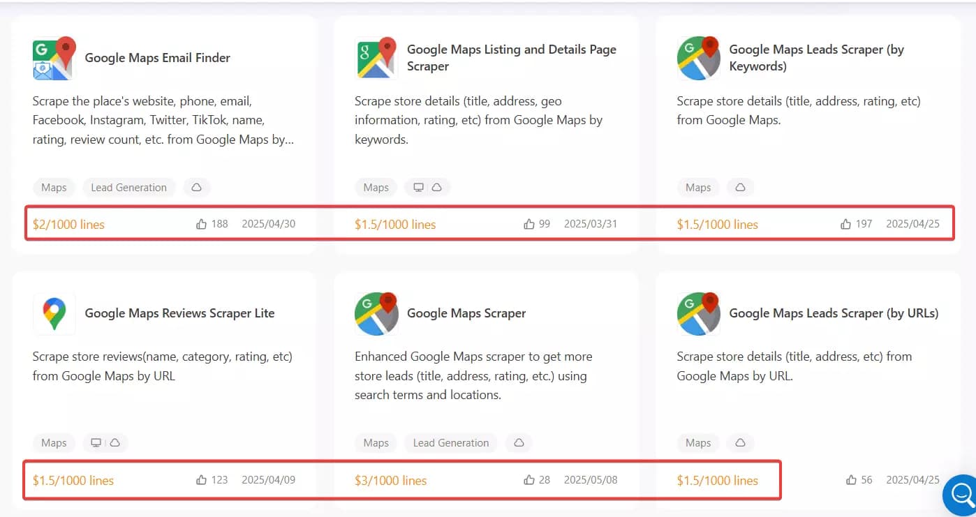 4 Good Apify Alternatives for No-Code Scraping - Pricing image43