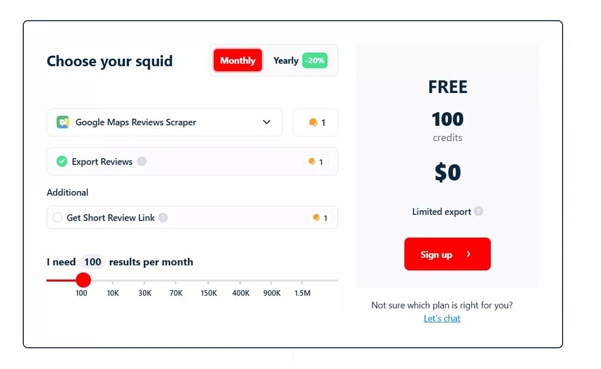 The Alternative: Lobstr.io Google Reviews API - Pricing