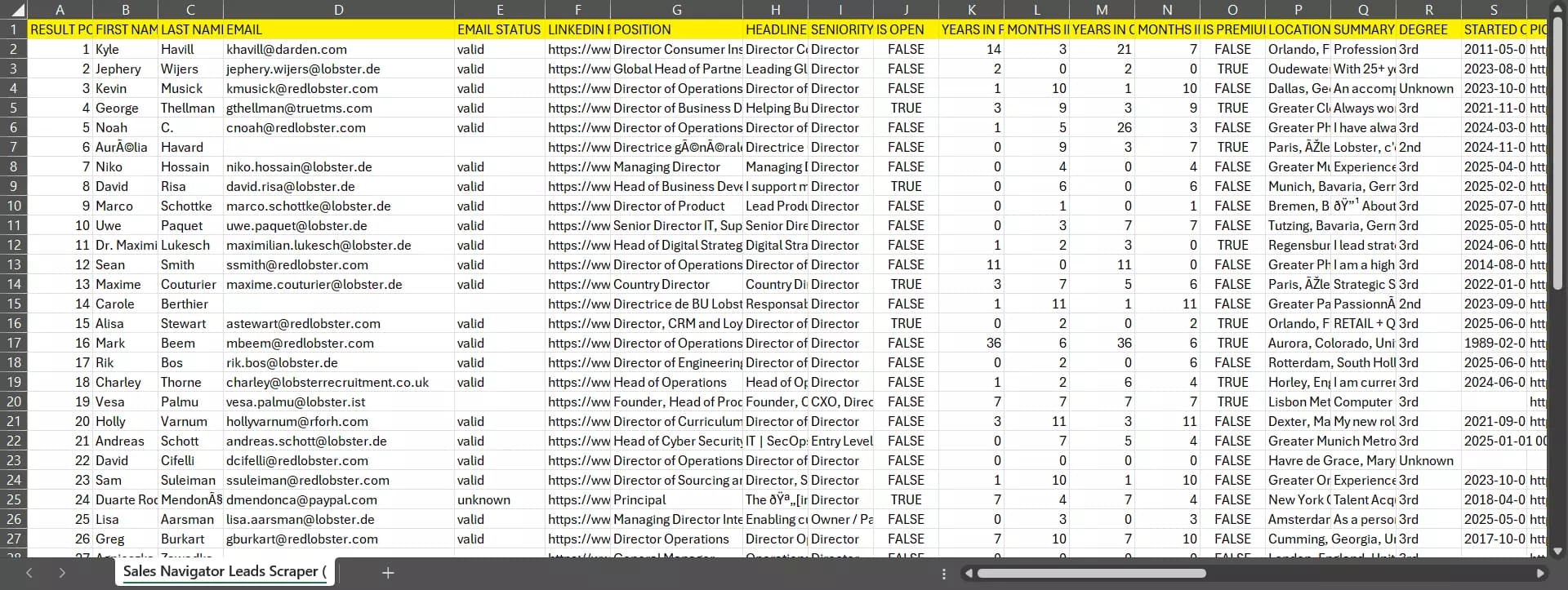Export LinkedIn connections through Sales Navigator with verified emails - Step 3: Delivery image19