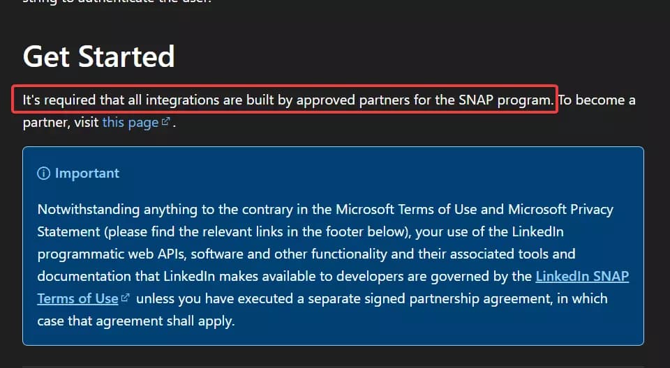Is there any official LinkedIn API for collecting public profile data? image4