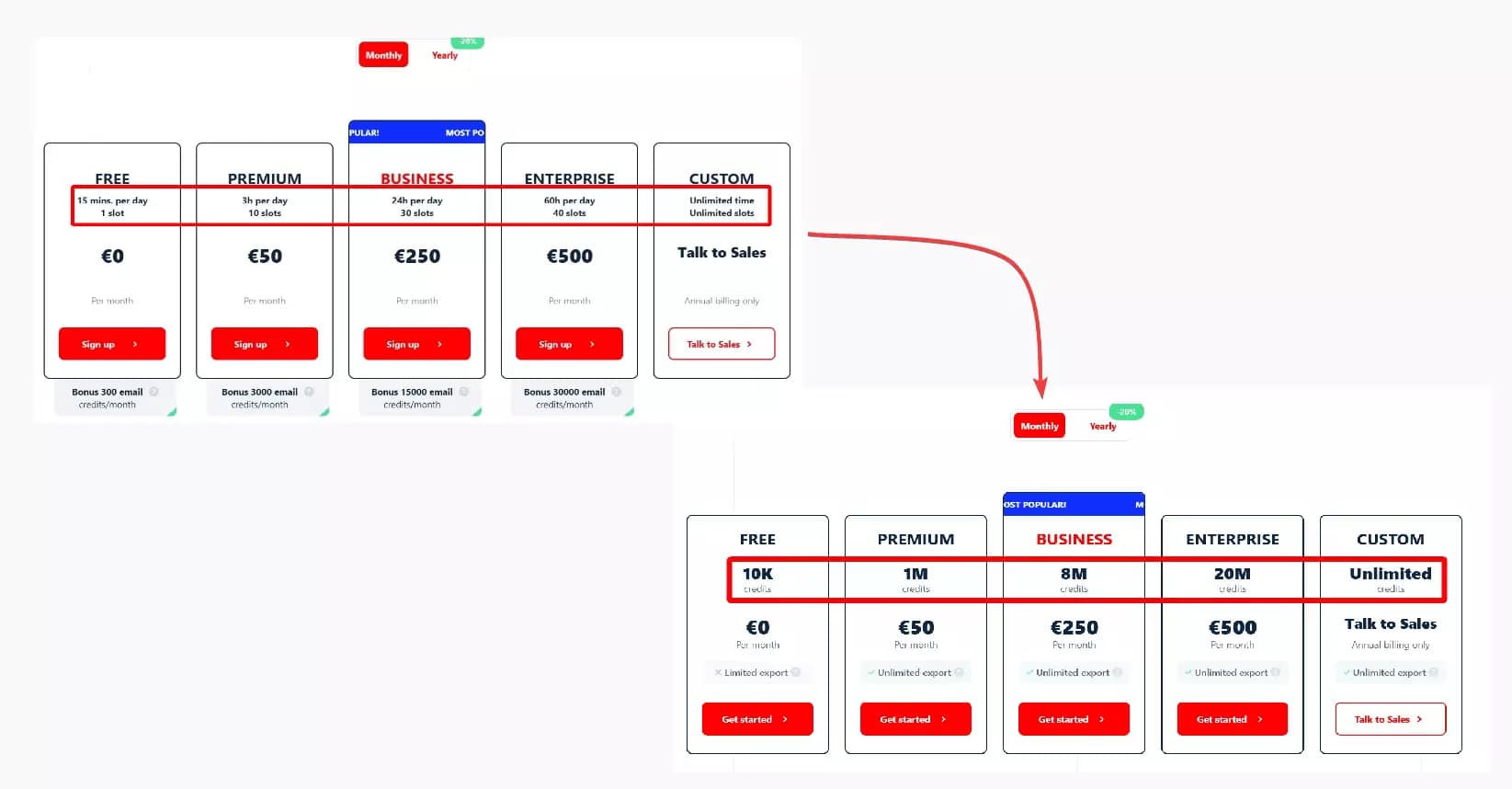 Update #1 – New Pricing Plans, Better in Every Way