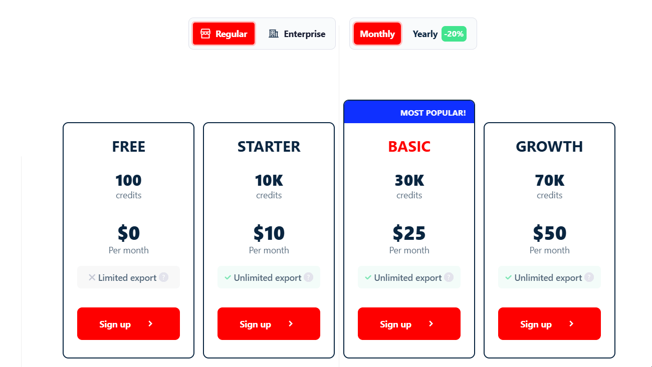 Update #1 – New Pricing Plans, Better in Every Way - 4 new pricing tiers image4