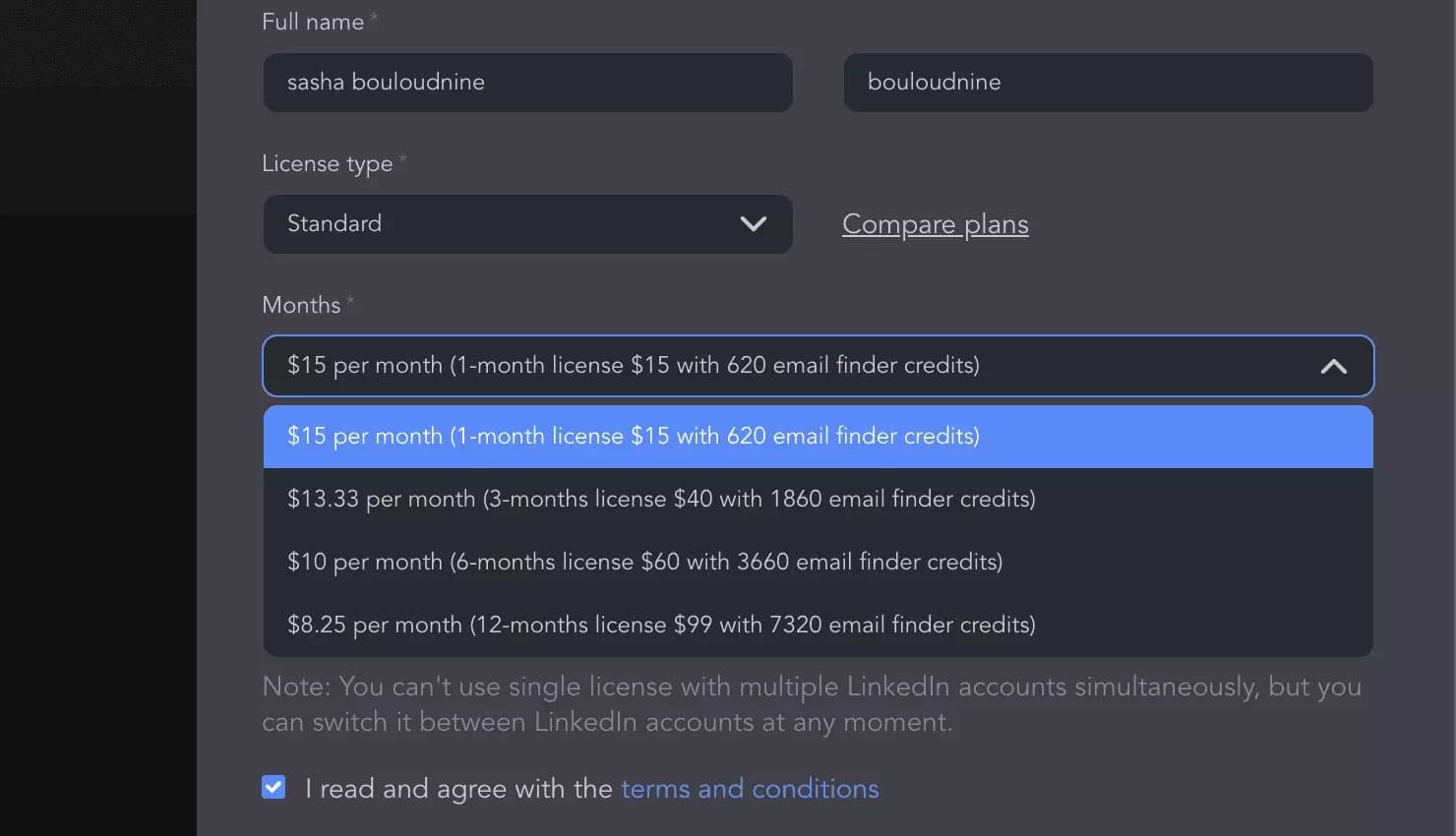 linkedhelper pricing page license - image55.png