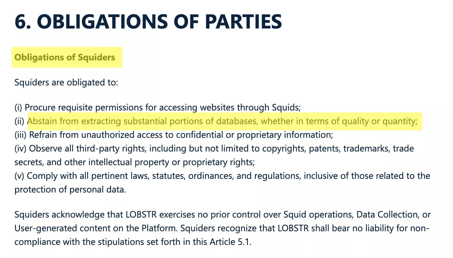 lobstr io terms of use obligations of squiders - image14.png
