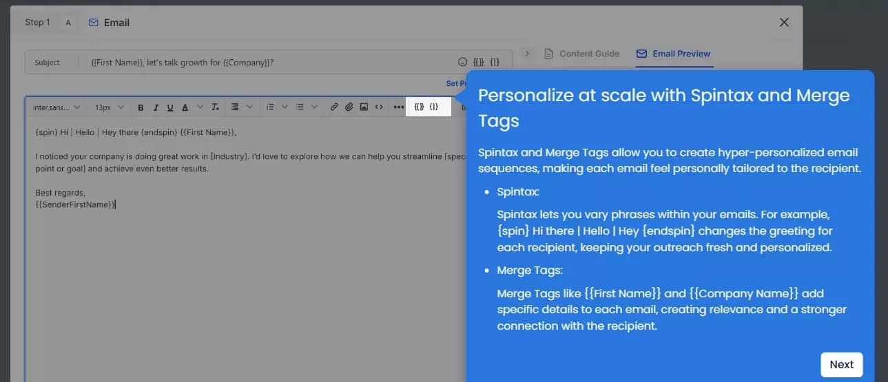 saleshandy spintex - image31.png